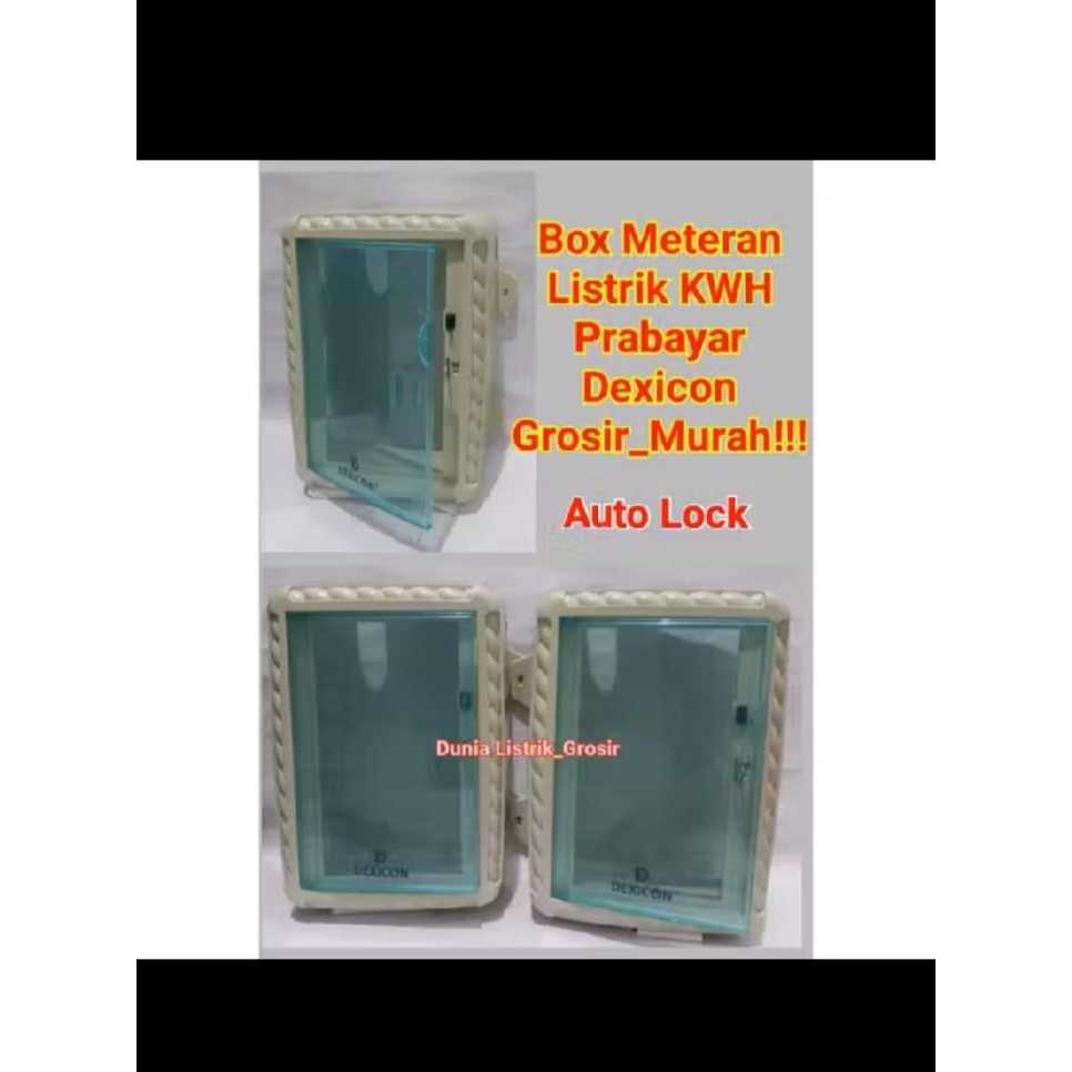Box Meteran Listrik KWH Auto Lock Box Meteran Pulsa PLN Tutup Meteran KWH Token Dexicon
