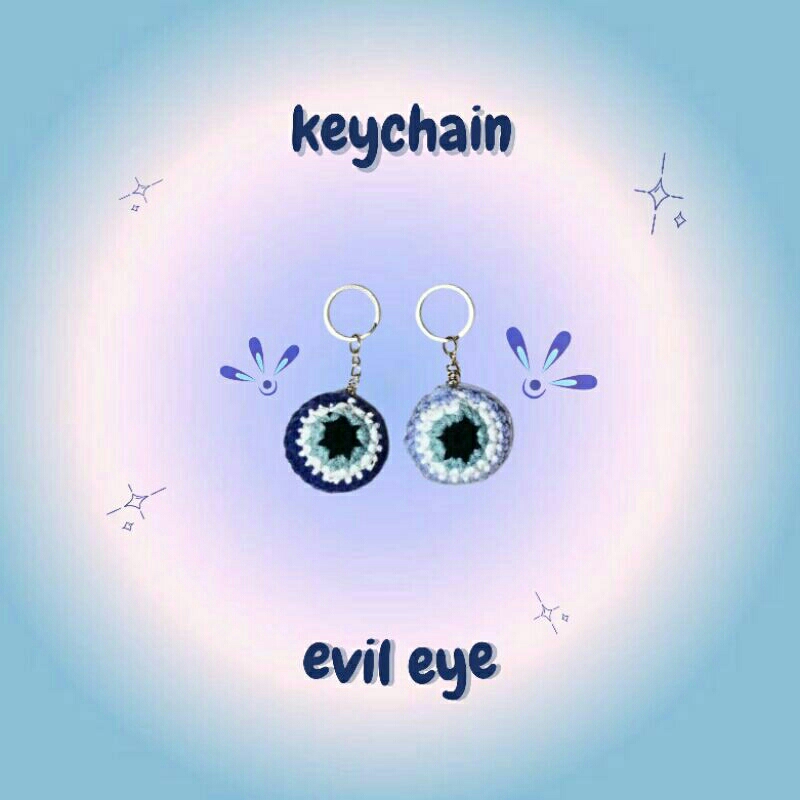 keychain evil eye - gantungan kunci bentuk mata