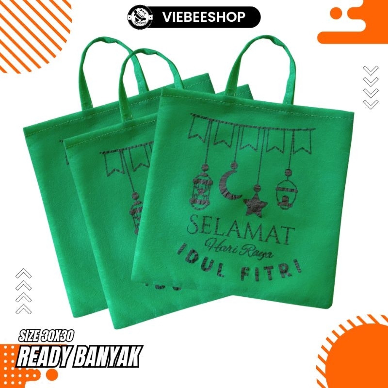 

TAS SPUNBOUND LEBARAN IDUL FITRI MURAH READY SIAP KIRIM F 30X30 40gsm