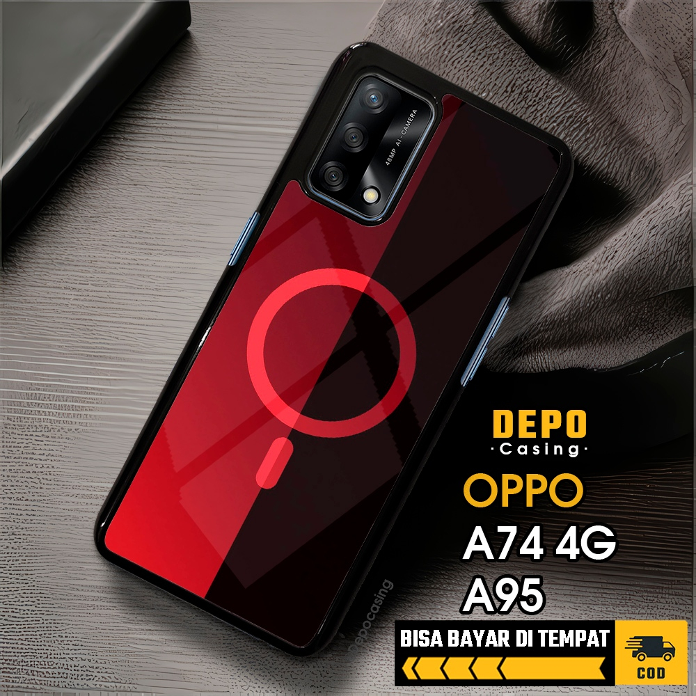 Case Oppo A74 4G A95 Casing Oppo A74 4G A95 Casing Depo Casing [MAGS] Case Glossy Case Aesthetic Cus