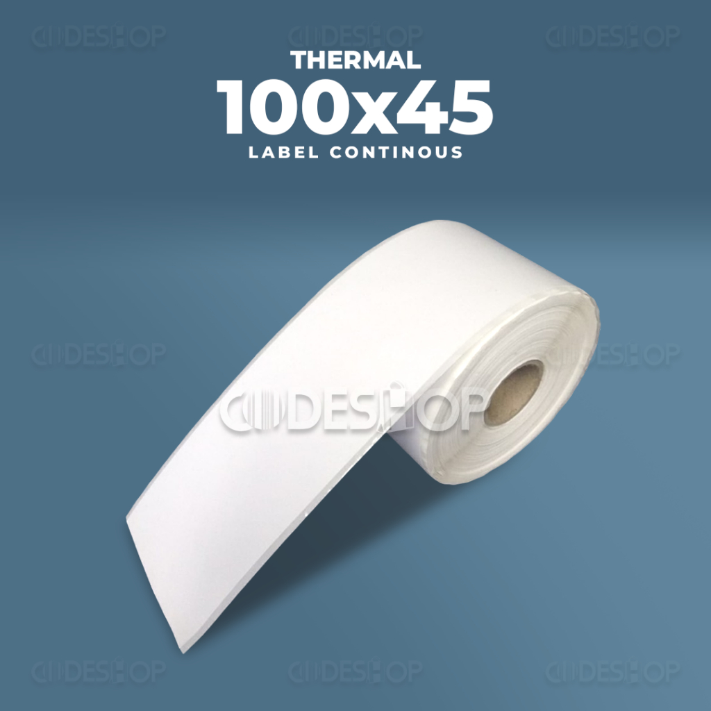 

Label Thermal 100x45 m Stiker Continuous Printer Barcode Epson Kassen