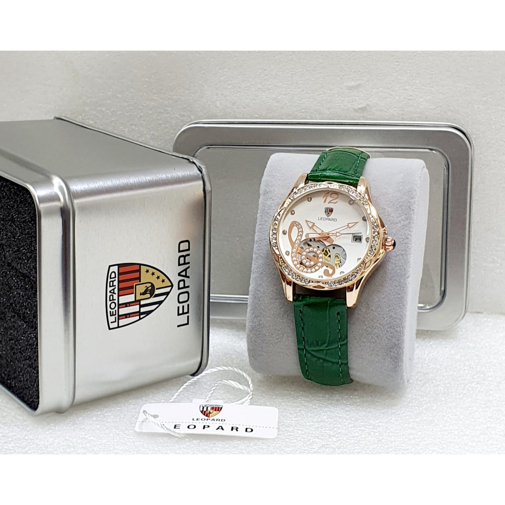 Jam Tangan Wanita LEOPARD 5255 Original Kulit