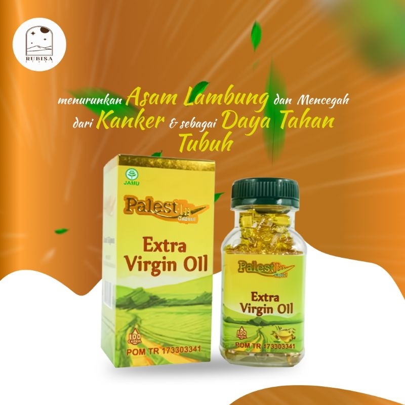 Extra virgin oil palestin 200 kapsul/ minyak/ minyak zaitun/ minyak zaitun palestin/ obat herbal/ ja
