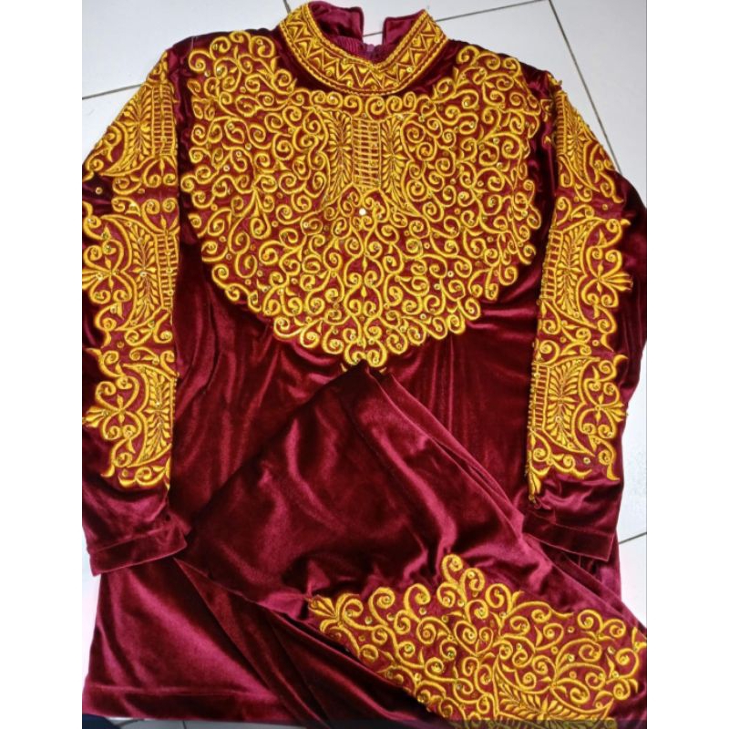BAJU ACEH BORDIR BLUDRU PENGANTIN WANITA