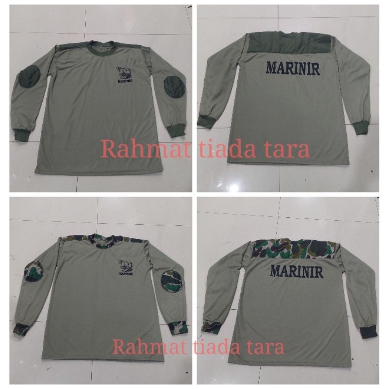 KAOS PANJANG MARINIR/KAOS PANJANG TNI/KAOS PANJANG KKO MARINIR/KAOS PANJANG AIRUD SABLON MARINIR
