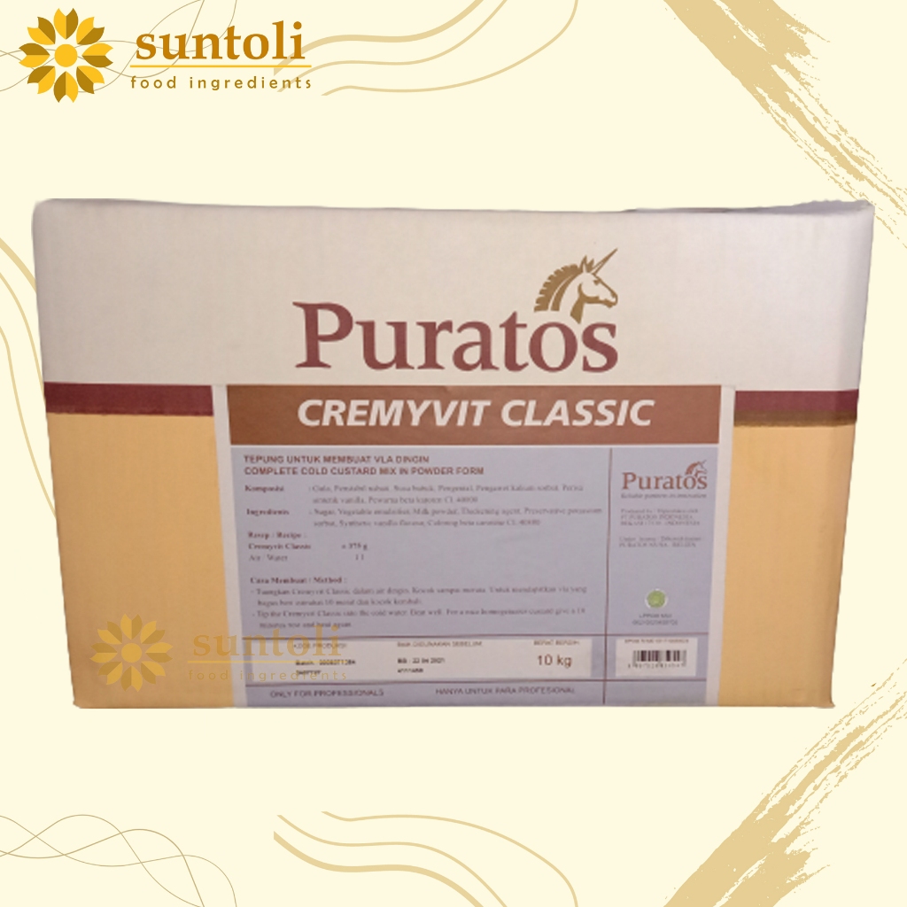 

PURATOS CREMYVIT CUSTARD CREAM - Krim Custard Siap Pakai - Repack 500 gr