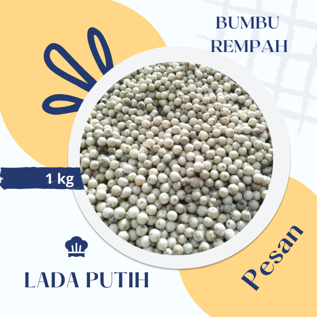 

LADA/SAHANG PUTIH 1 KG SIAP PAKAI BERSIH