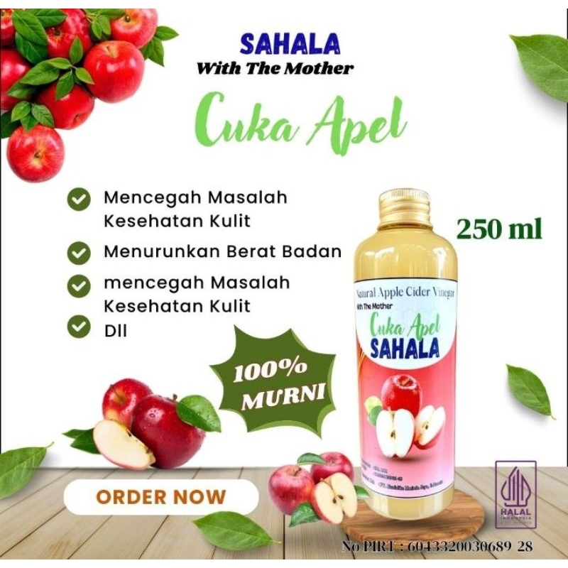 

Cuka Apel Sahala With The Mother 250ml / Apple Cider Vinegar