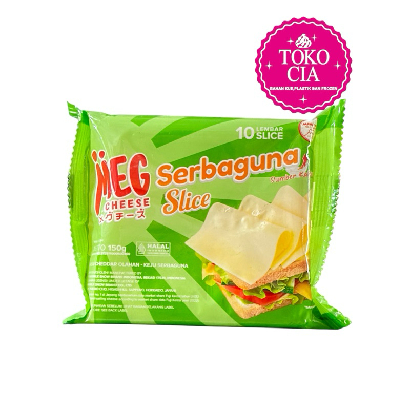 

Keju MEG serbaguna Slice 150g 10lembar