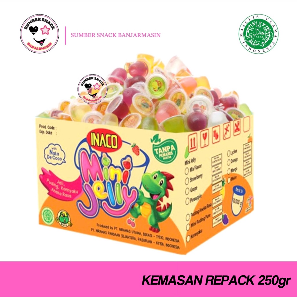 

Inaco Mini Jelly Mix Flavor (Repack 250g)