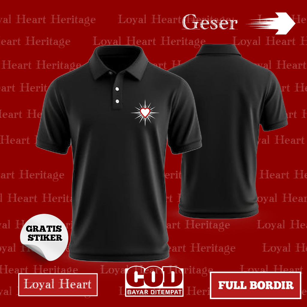 KAOS POLO PSHT - KAOS KERAH PSHT - KAOS POLO SH TERATE BORDIR SIMPEL