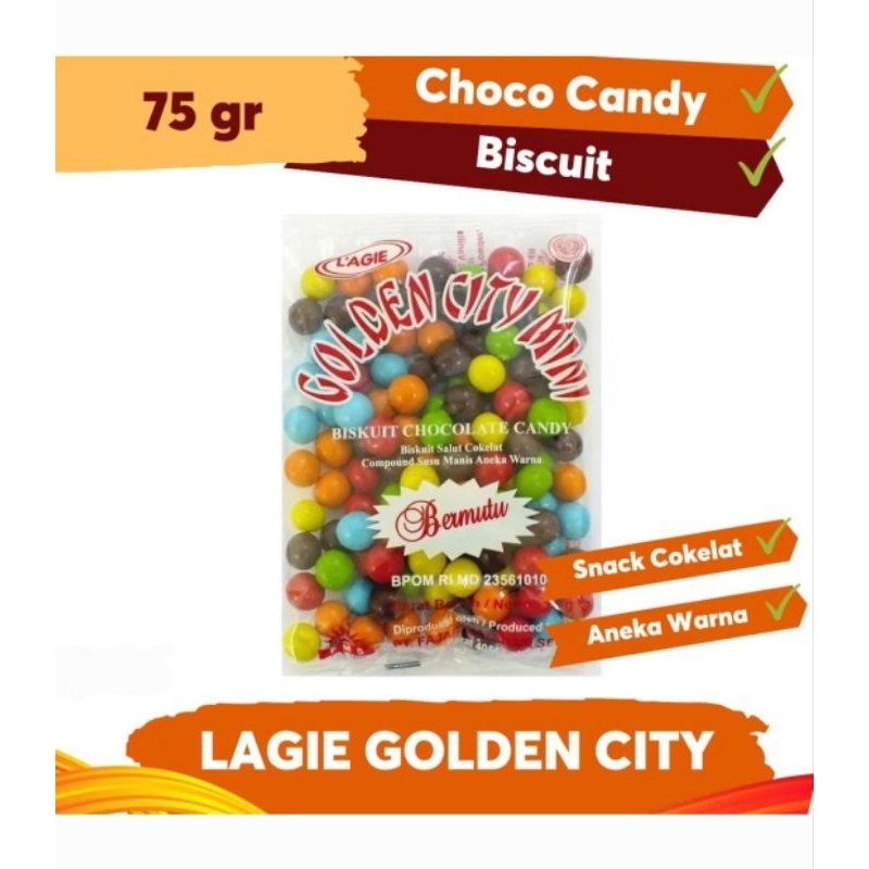 

Lagie Warna warni / Lagie coklat biskuit Golden City aneka warna / Lagie mini coklat Warna Warni / Lagie mini cokelat Warna Warni / miniball / Chocolate / coklat / cokelat / L'agie / parcel