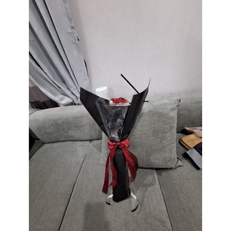 

buket pita satin 10 tangkai maroon