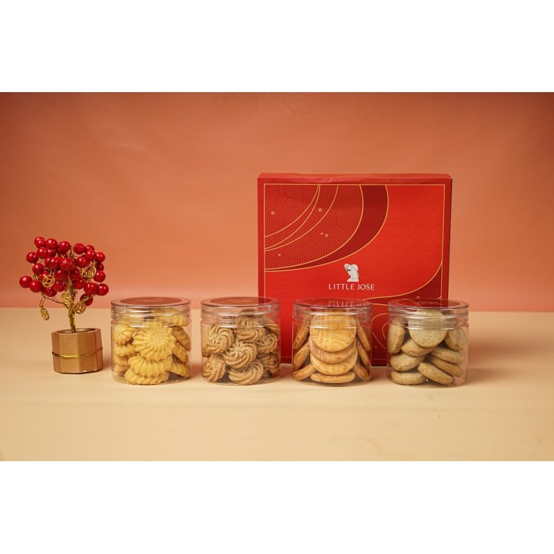 

COOKIES JAR 4 PCS - Hampers Imlek - Chinese New Year Hampers - Hampers Sinchia