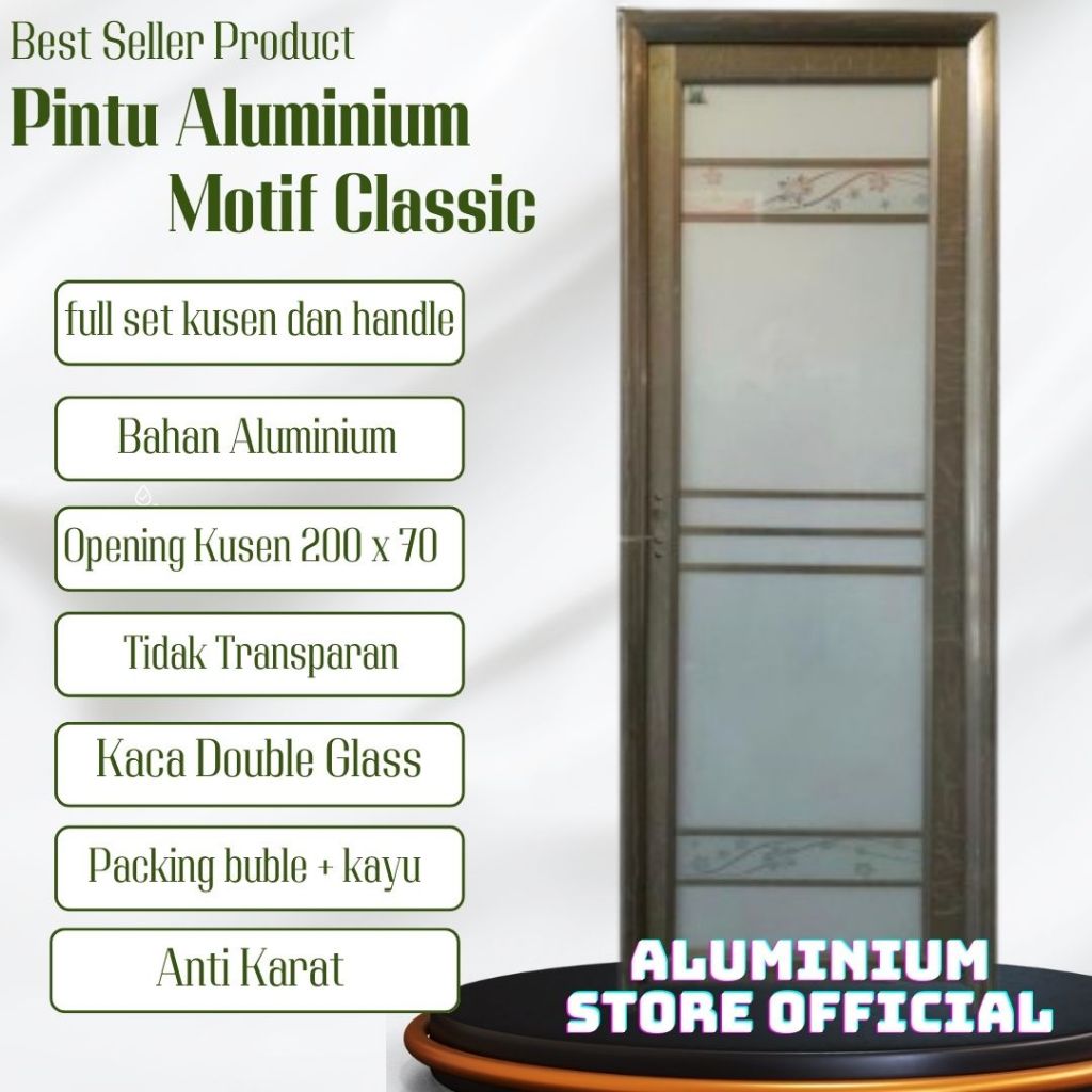 Pintu Kamar mandi / Pintu Toilet / Pintu WC / Pintu Kamar mandi Minimalis Classic