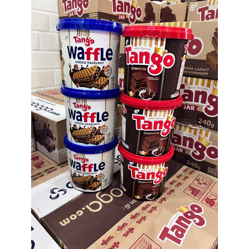 

Tango Waffle Tango Jar Mix 1 karton isi 6 pcs Snack Jajan Kaleng