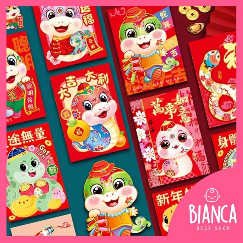 

BIANCA - Amplop Angpao Pendek Panjang 2025 Shio Ular Snake