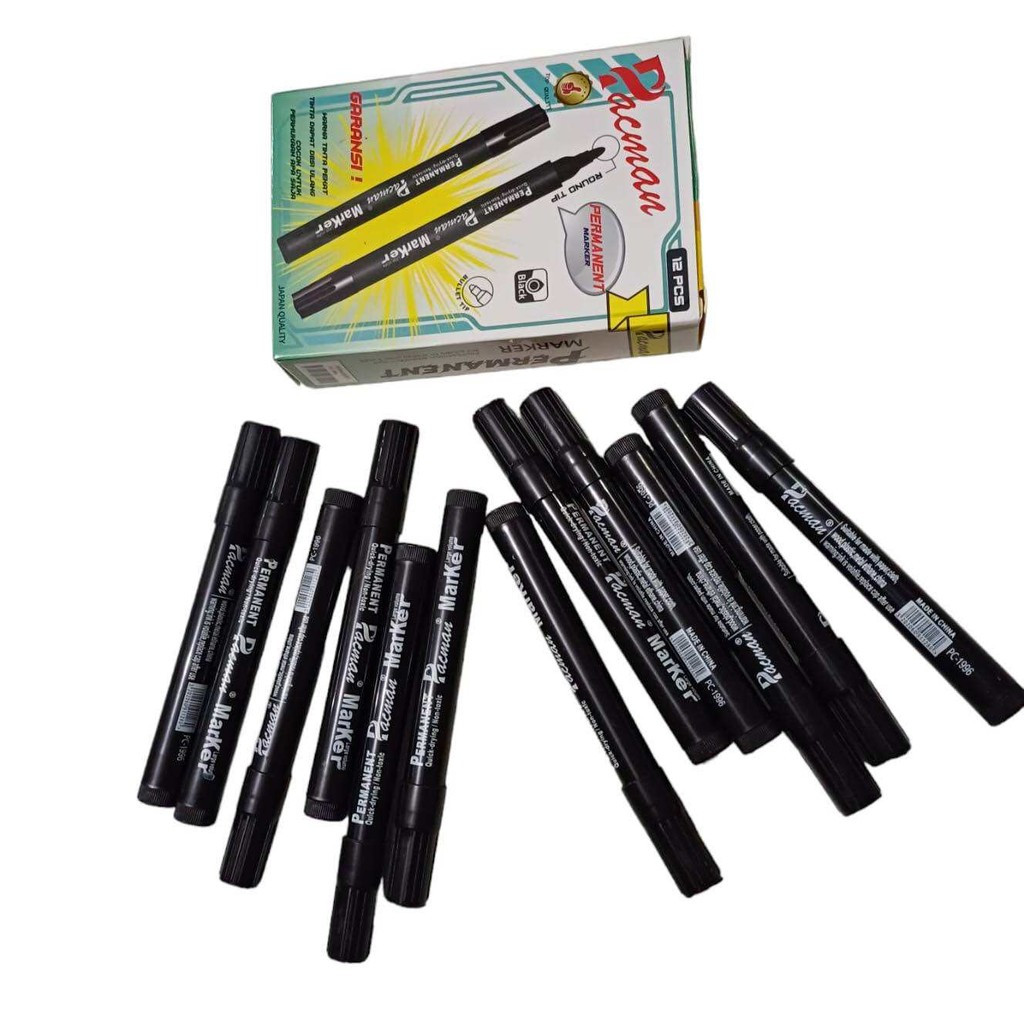

Spidol Permanent Marker / Spidol Permanen Pacman Hitam 1 Pcs Awet