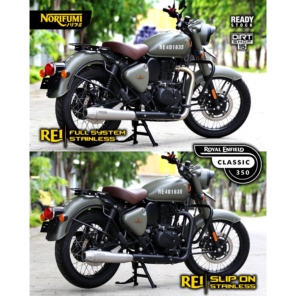 knalpot royal enfield classic 350 norifumi