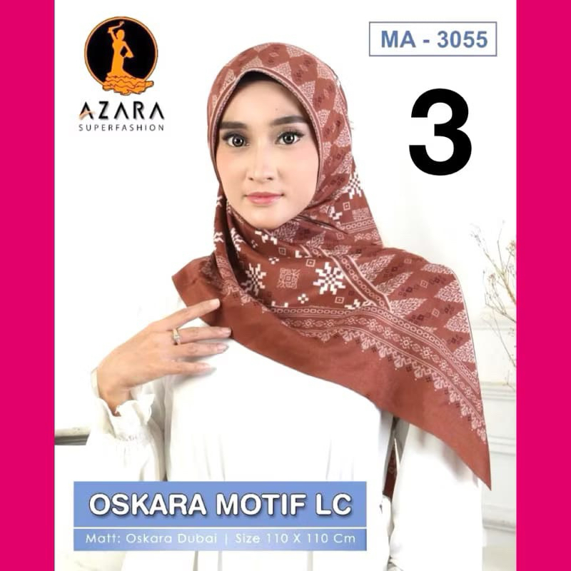 Azara Oskara Motif LC Hijab Oskara