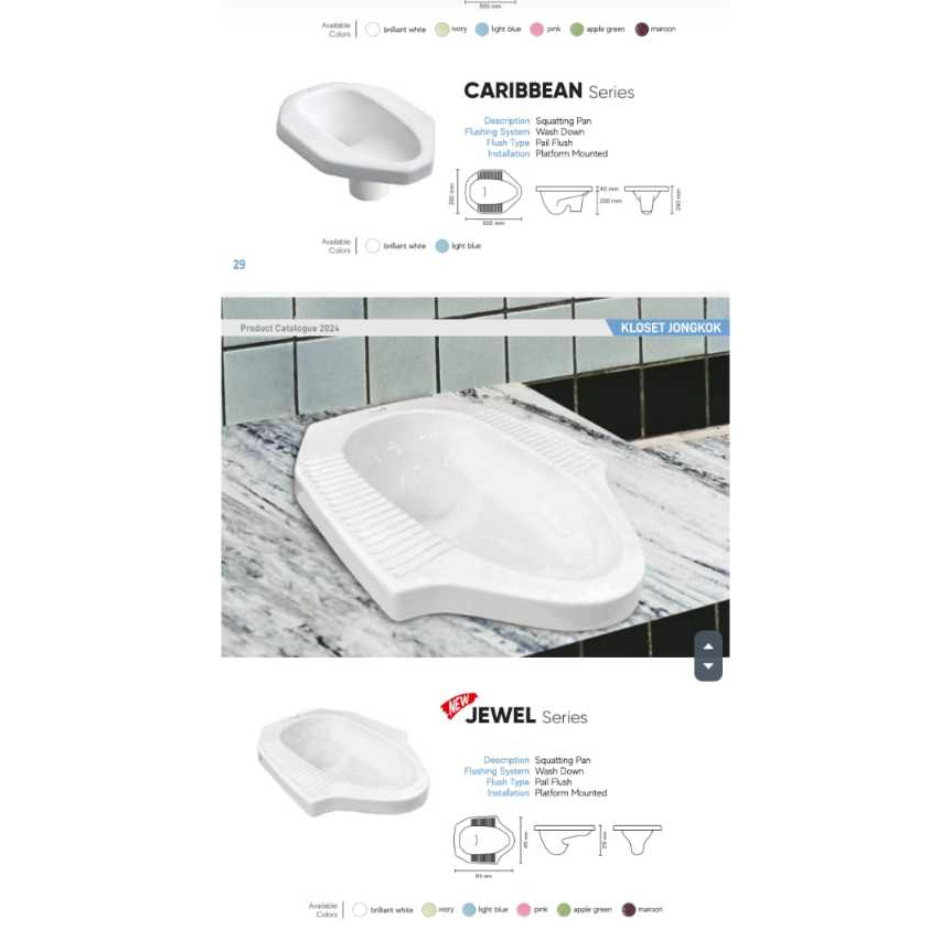 KLOSET JONGKOK LANTAI 2 TRILLIUNWARE / CLOSET JONGKOK TRILLIUN CORONG