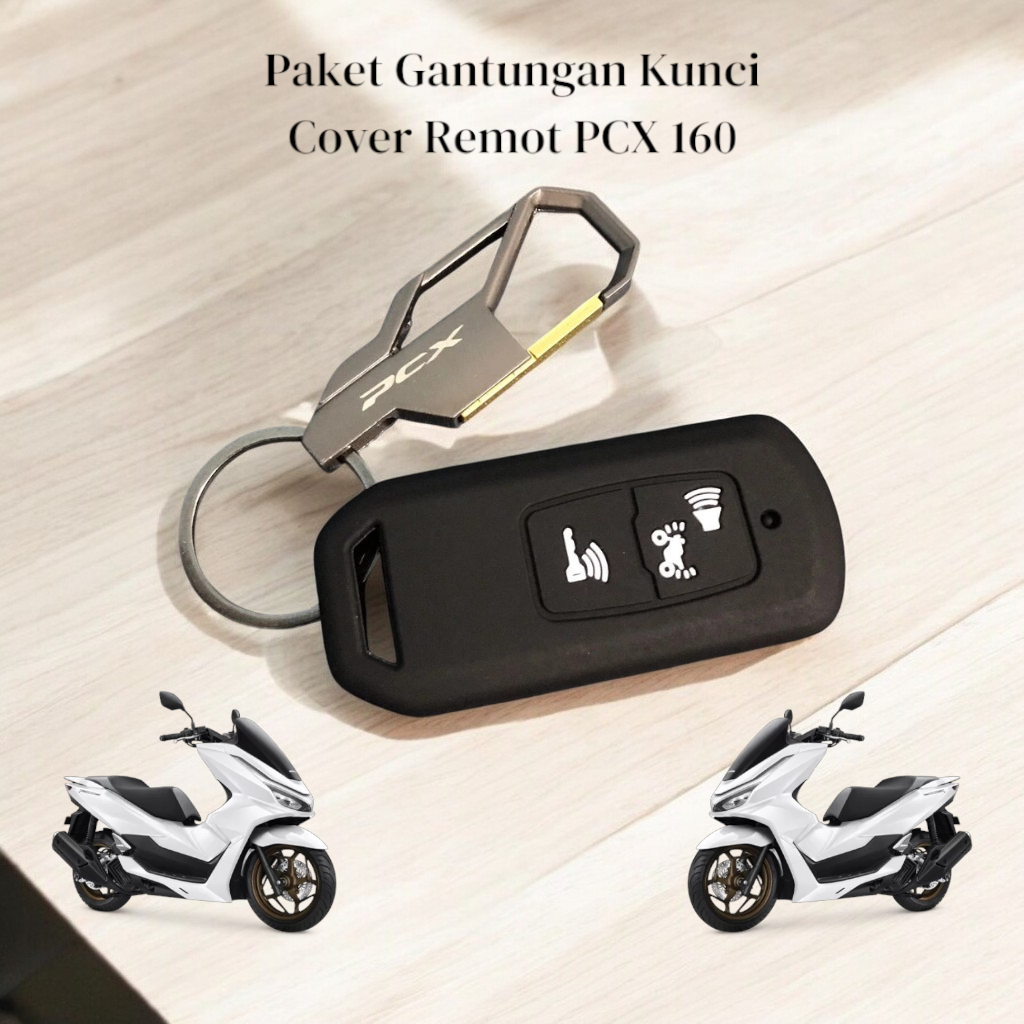 Cover Remot Pcx 160 + Gantungan Kunci Pcx 160 Bahan Stainless Premium