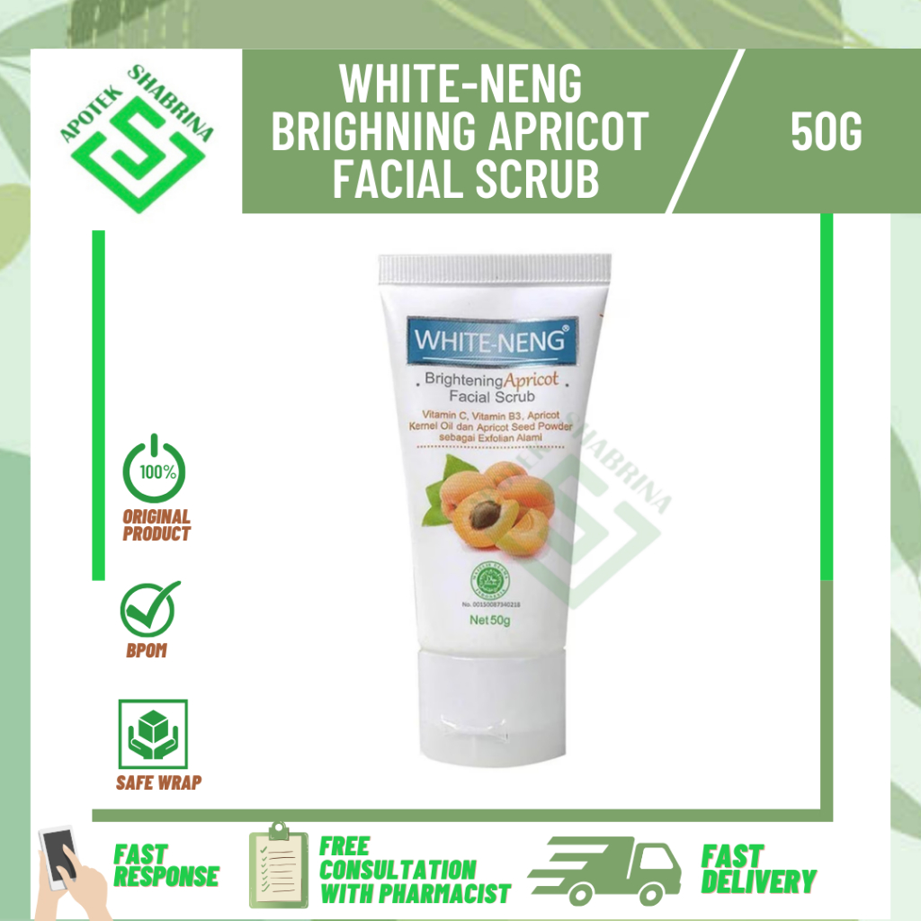 White-Neng Brightening Apricot Facial Scrub 50g