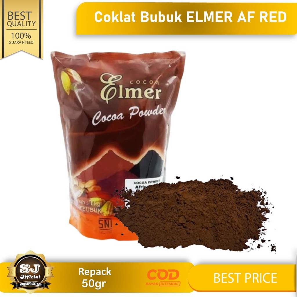 

Coklat Bubuk ELMER AFRICAN RED 50gr - Cocoa Powder AF RED Fat 20-24%