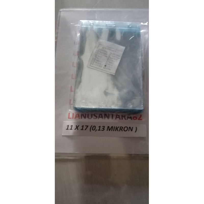 

plastik panitia ukuran 11 x 17 cm tebal plastik 0, 13 mikron isi 100 pcs