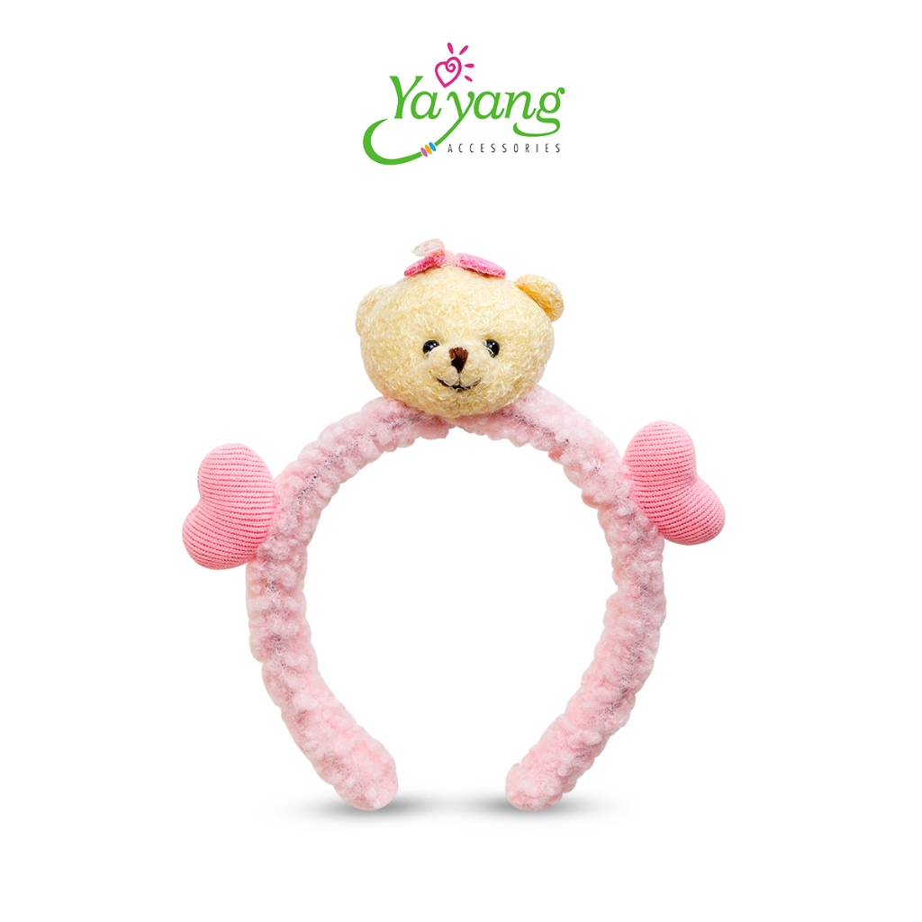 Yayang Bando Bulu Karakter Beruang Lucu - Aksesoris Fashion Rambut Anak - NAN6212