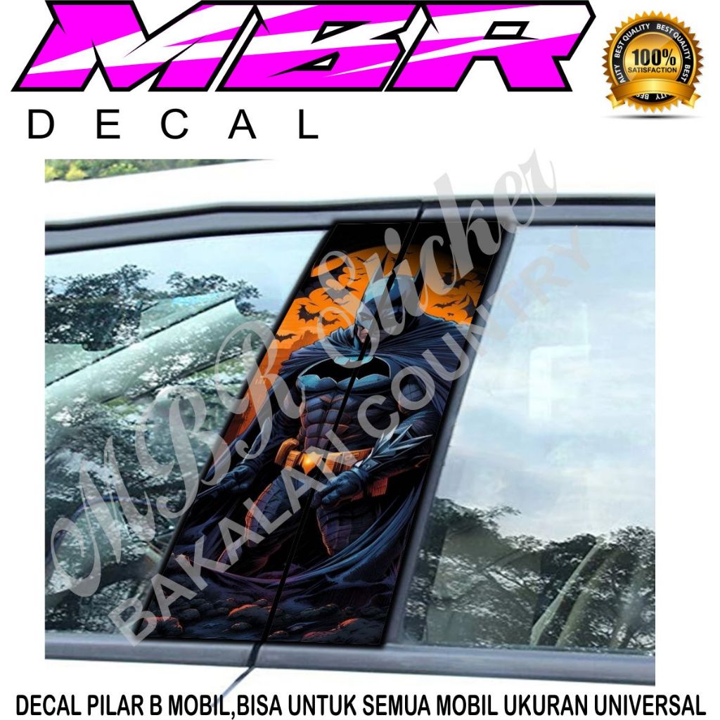 STIKER PILAR BATMAN,STIKER DECAL PILAR MOBIL