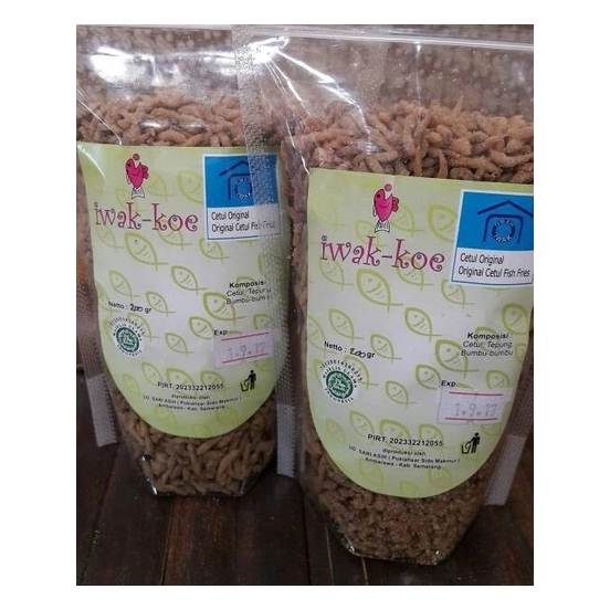 

Iwak Cetul Goreng Merk Iwak Koe Asin Gurih Pedas 250 Gram