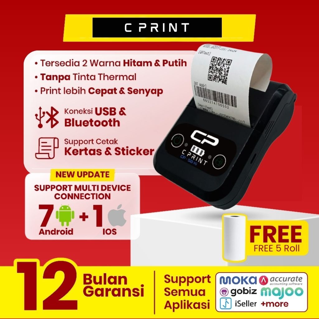 [ CP58KI ] PRINTER PLUS APLIKASI KASIR DEPOT / RUMAH MAKAN / RESTO / WARKOP / CAFE