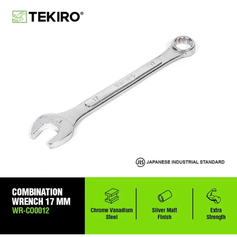TEKIRO SATUAN Kunci Ring Pas 17 mm Combination Wrench Set