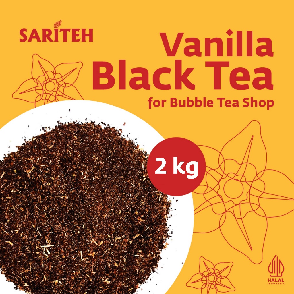 

Sariteh Indonesia Premium Vanilla Black Tea - Teh Hitam Vanila - 2 kg
