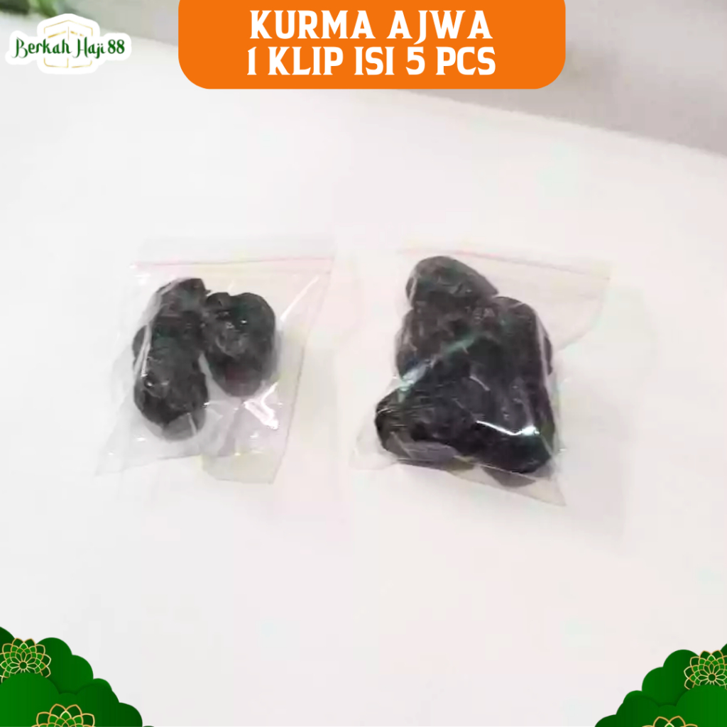 

Timur Tengah Kurma Ajwa satuan Kurma Nabi Premium Original High Quality 5 PCS