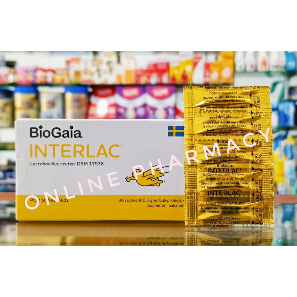 Interlac 𝟏 𝐒𝐀𝐂𝐇𝐄𝐓 - Untuk Bayi Obat diare Probiotics