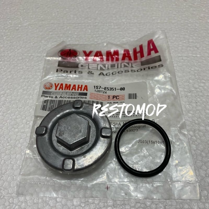 TUTUP TAP OLI BAWAH VIXION PEMBUANGAN OLI MESIN BAWAH VIXION OLD LAMA NVL NVA NEW LED ORIGINAL YGP