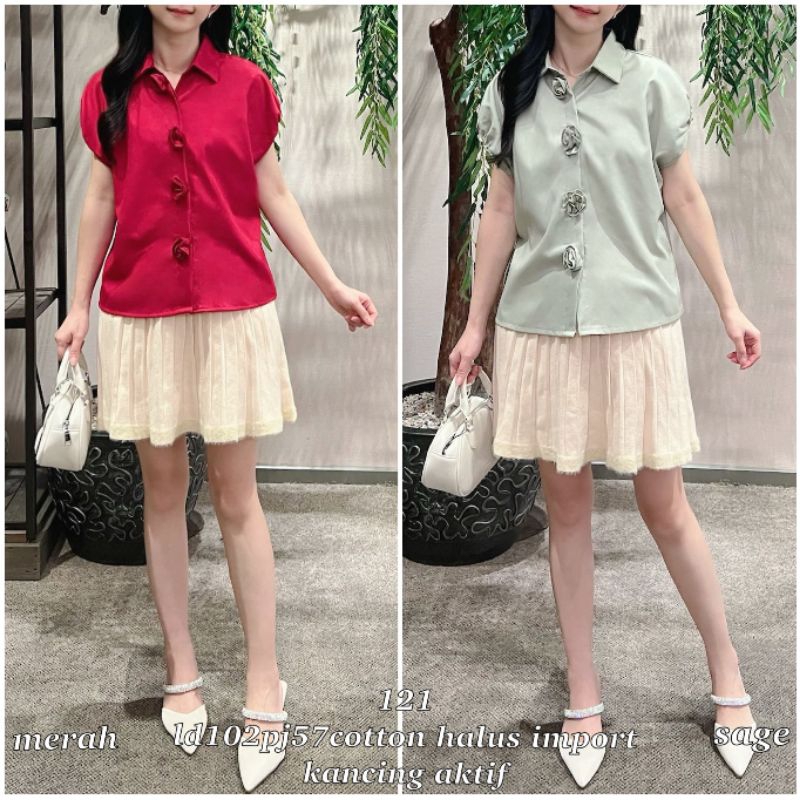 KEMEJA WANITA/ATASAN KEMEJA WANITA/BAJU ATASAN WANITA KEKINIAN