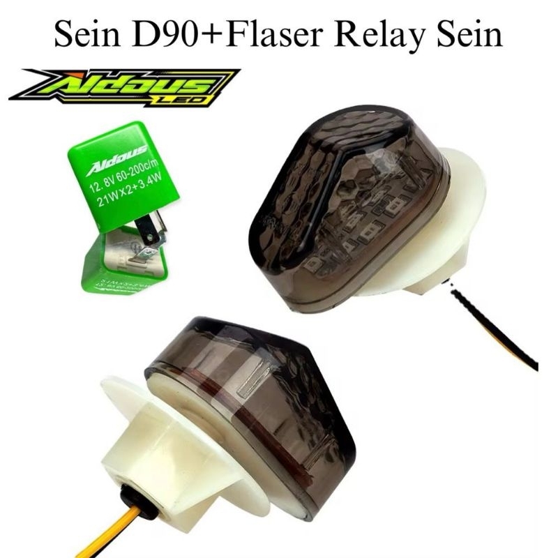 SALE LAMPU SEIN TEMPEL MODEL OVAL MINI LED + FLASER SEIN KEDIP VIXION,NINJA