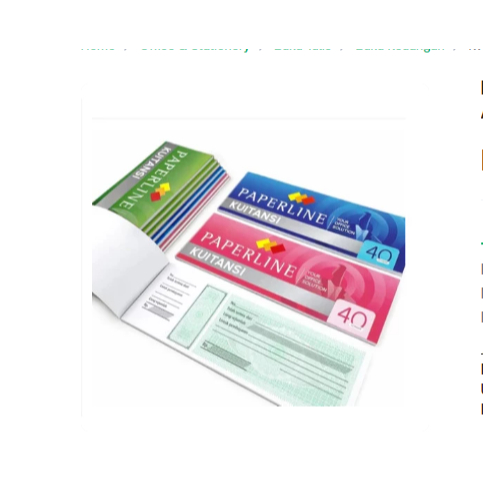 

KWITANSI SIDU KECIL / CEK UANG/ BUKU UANG/ ALAT BUKU UANG / PAPERLINE 40LEMBAR