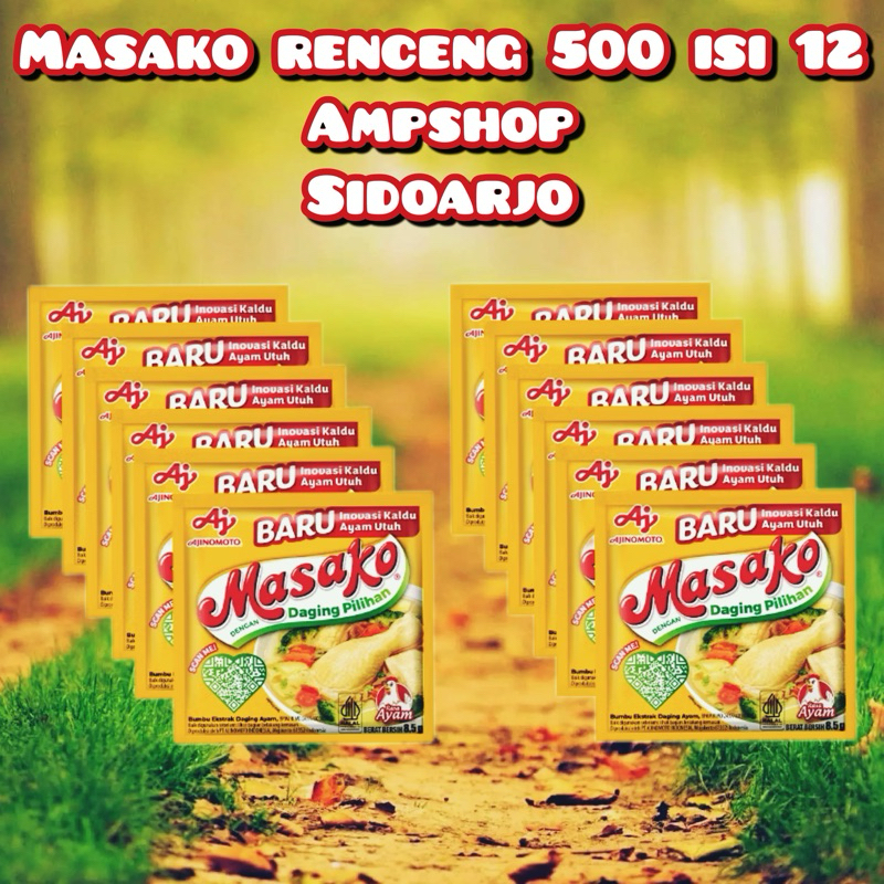 

Masako renceng 500 isi 12 8.5gr