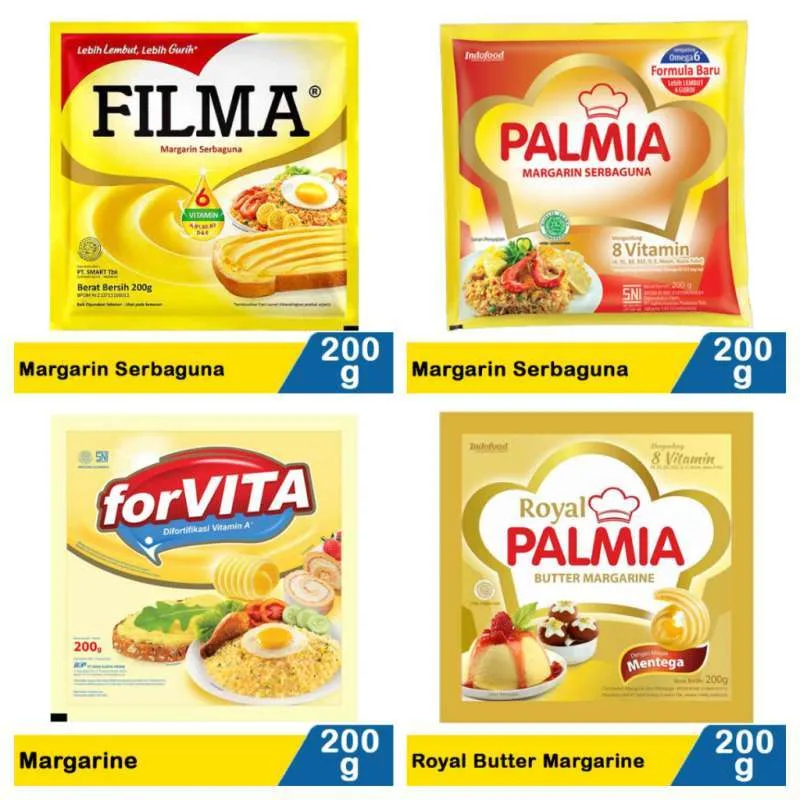 

[Tokome23] COD | Margarine 200gr Filma/ Rose Brand/ Palmia/ forVITA