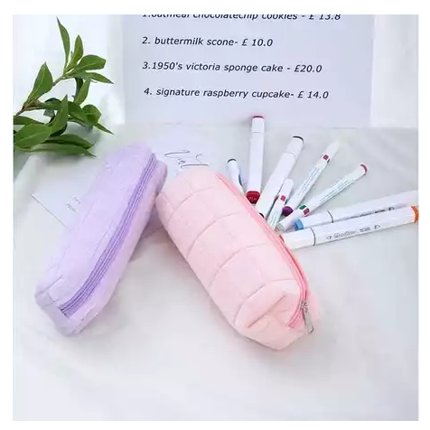

JM Tas Pensil Pillow Pouch Serbaguna Motif Bulu Pouch Pillow Korea Kosmetik