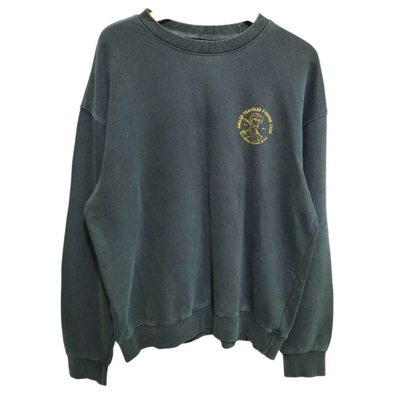 crewneck travel wash grey