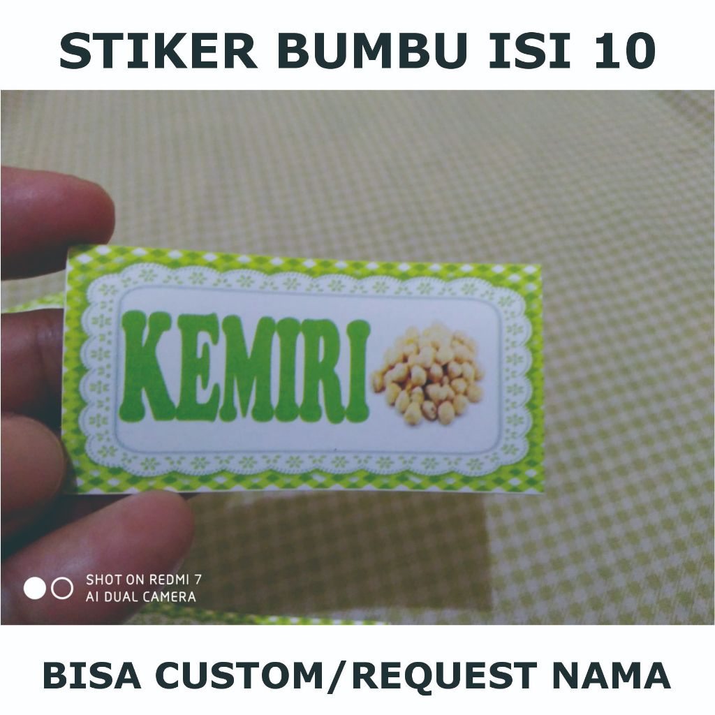 

kode A3-Ready stiker bumbu isi 10 bisa edit atau custom