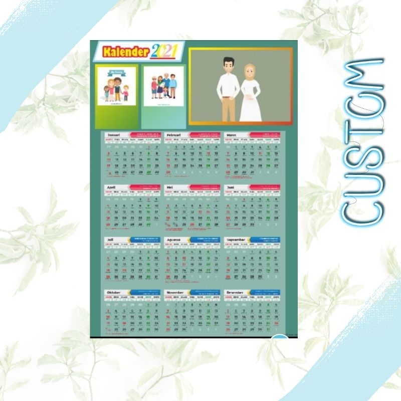 

Kalender custom satu lembar