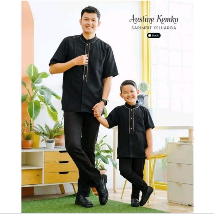 BAJU KOKO ANAK DAN DEWASA TERBARU /KOKO LEBARAN/BAJU ATASAM PRIA ANAK DAN DEWASA