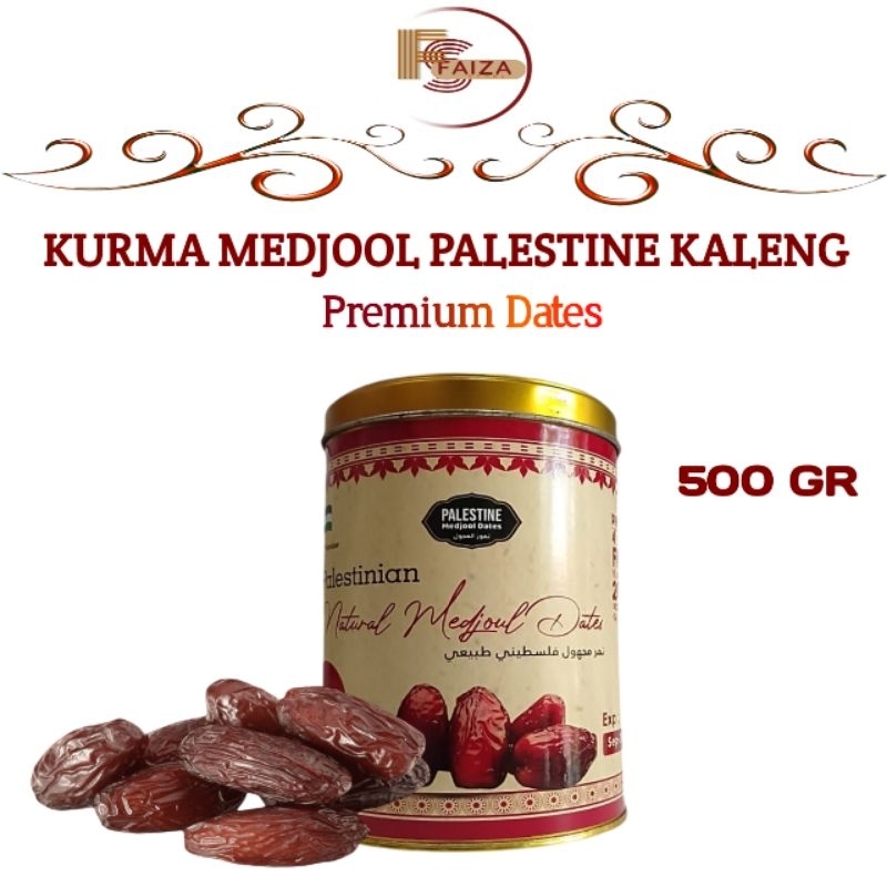 

Kurma Medjool Palestine Premium Grade A Kemasan Kaleng 500 gram