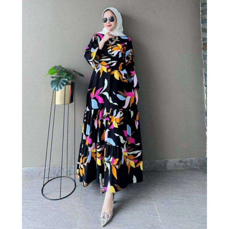 Devina dress|gamis busui| gamis premium| midi dress